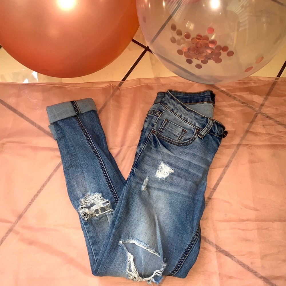 Distressed Skinny Jeans
